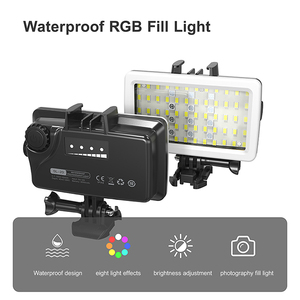 SL-20 şarj edilebilir LED Video ışığı için Gopro 5000-6000K taşınabilir LED kamera ışık su geçirmez RGB dolgu ışığı - Product Image 2