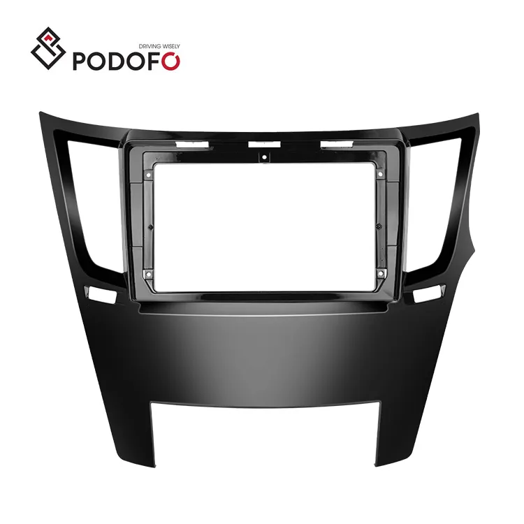 Podofo 9'' Auto Stereo Frame Kit For Subaru Outback / Legacy 2010-2014 Car Radio Audio Dashboard Panel Center Console Holder