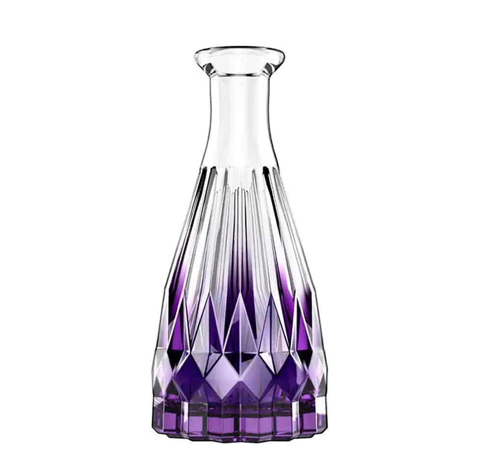Manufacturer's stock 150ml 5oz gradient purple transparent diffuser bottle is used for Reed Diffuser filled glass bottle