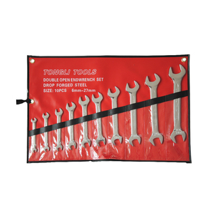 重型碳钢开口扳手套装6/8/10/12pcs冲压钢DIY级公制测量来样定做 - Product Image 4