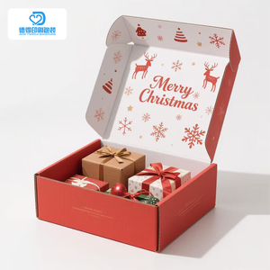 लोकप्रिय मैरी क्रिसमस उपहार पेपर बॉक्स डिजिटल प्रिंटिंग फेस्टिवल उपहार बॉक्स - Product Image 3