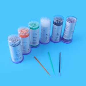 Brosse à lèvres dentaire jetable Brosses à cils Crystal Lashes Micro Brosses Applicateur de pointe d'extension de cils - Product Image 2