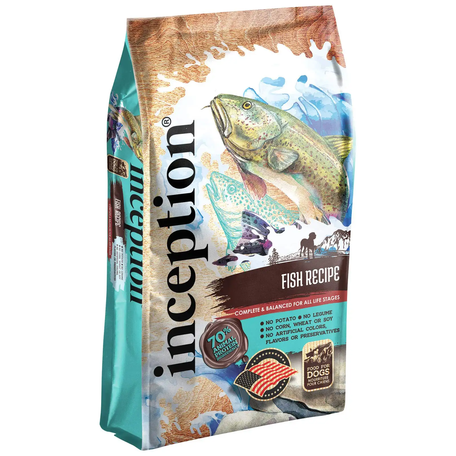 Kunden spezifisches Design Hoch leistungs 10kg 15kg 20kg Seiten falten beutel laminierte Folie Koi Goldfish Fischfutter Lebensmittel Kunststoff verpackungs tasche