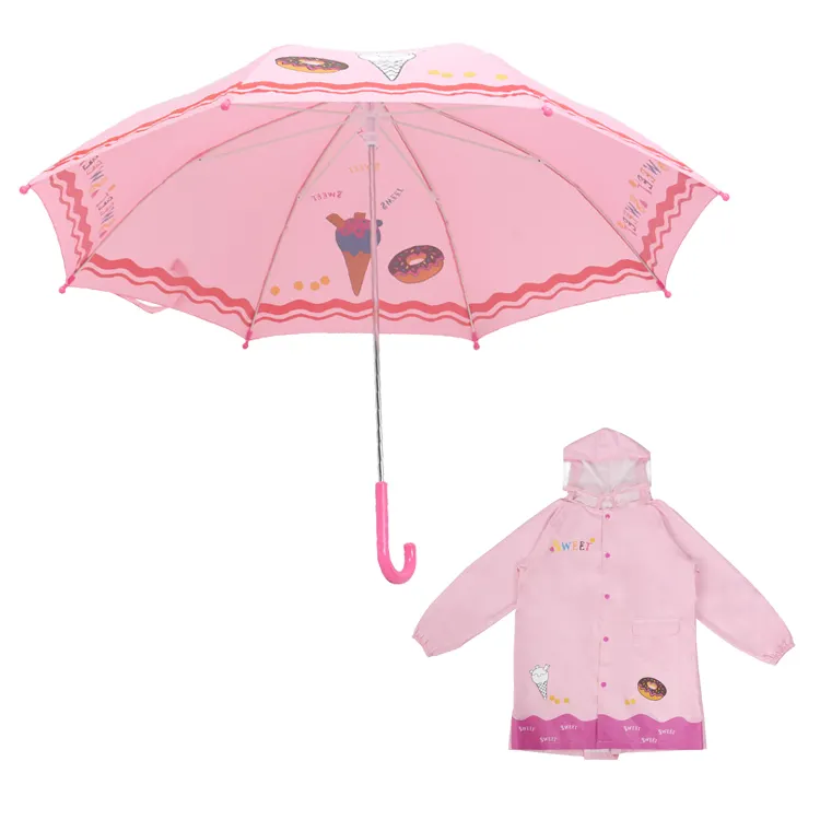 Ok ombrello a buon mercato cambia colore dell'acqua per bambini ombrello e impermeabile Set caldo per ragazzi e ragazze