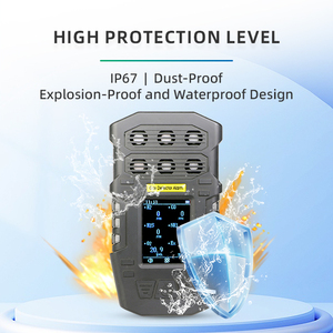 ATEX RoHS認定ハンドヘルドポータブルマルチガスCH4H2S O2COおよびEX4SO3ガス検知器6in1ガスアラーム - Product Image 5
