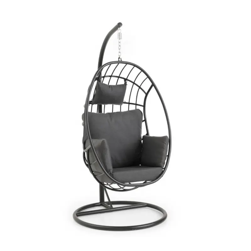 Chaise hamac moderne en forme d'œuf, avec support, Patio, balançoires, rotin, panier à bascule, balcon, jardin, mobilier d'extérieur, nouveau