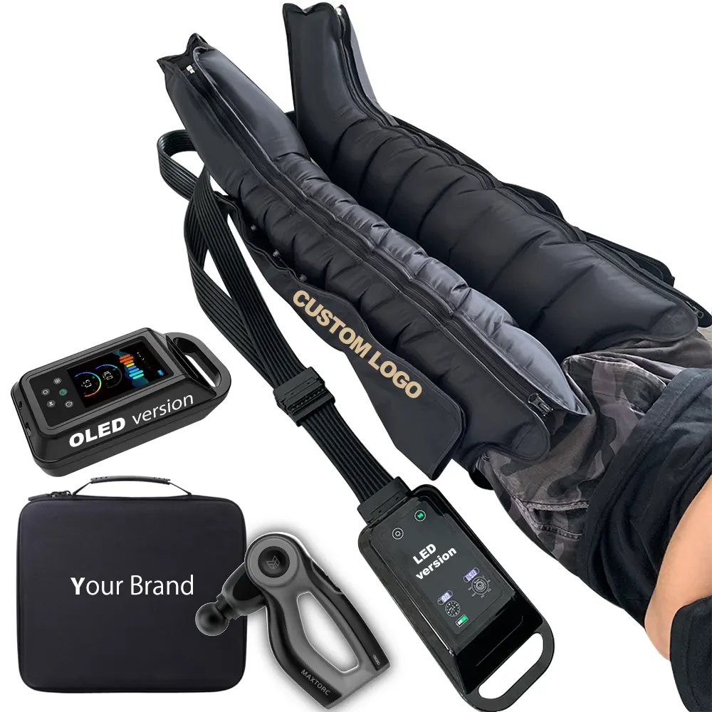 Masseur électrique pour les jambes, système de thérapie à air, bottes de récupération, compression compressée, offre spéciale