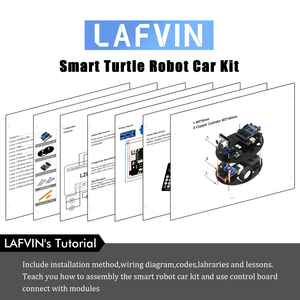 LAFVIN Smart Robot Car Kit Schildkröte DIY Montage Kit UNO Set für Arduino