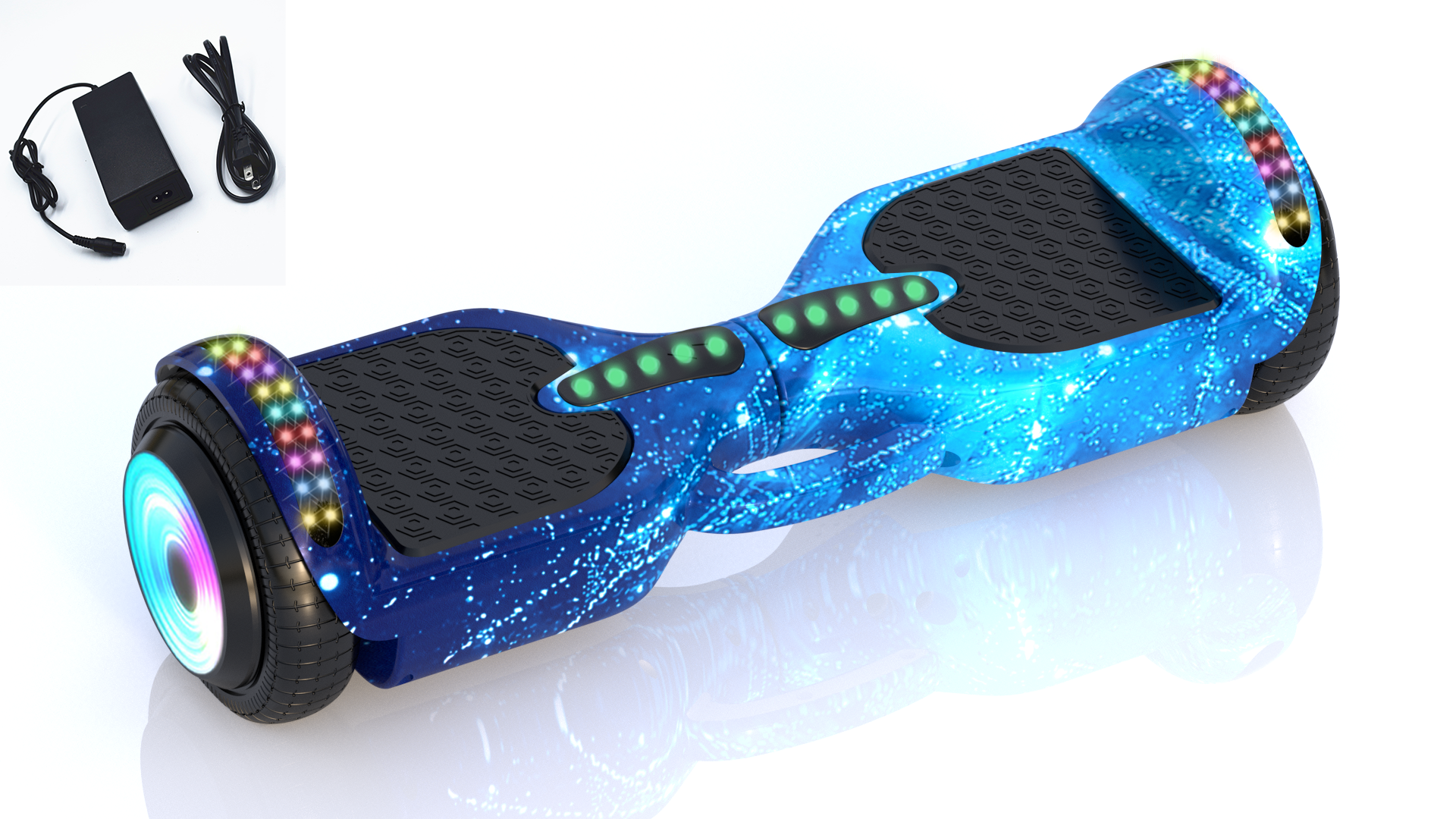 Blue starry sky