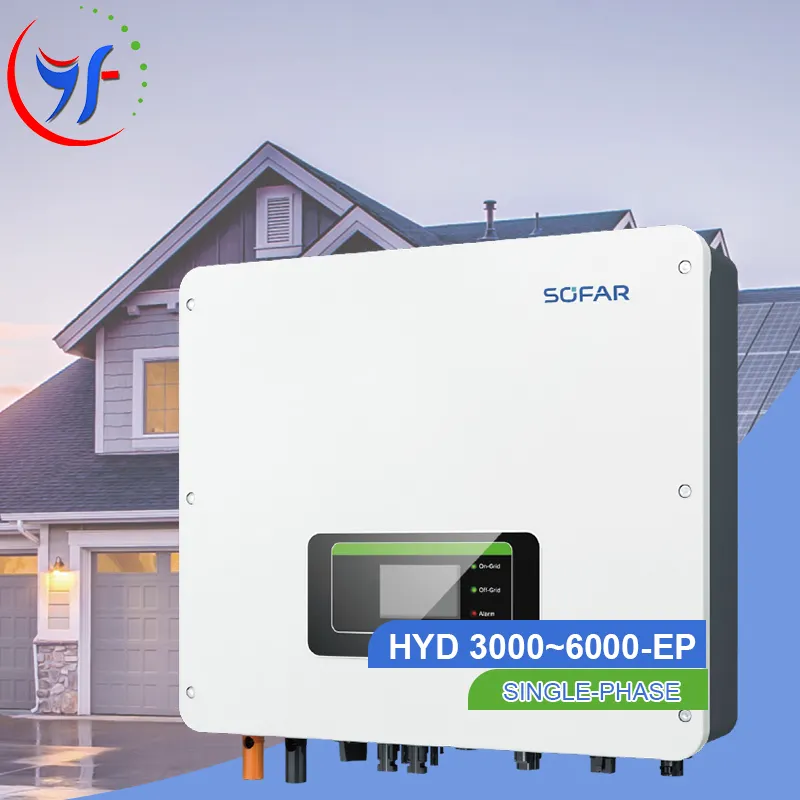 3.6KW 5KW 6KW Sofar Hybrid Inverter 1Phase Solar Power Inverter with Mppt Controller hyd 3000-6000 ep