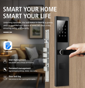 Best Seller akıllı ev dijital App kapı kilidi TTlock Tuya akıllı tuş takımı ev apartman ofis için anahtar kart RFID şifreli kapı kilidi