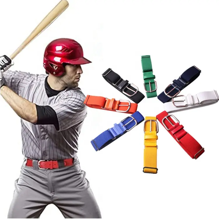 TG adultos jóvenes niños cintura elástica ajustable OEM Logo impresión personalizada deportes Golf uniforme cinturones Softball béisbol cinturón