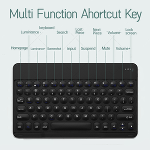 Teclado recargable USB para teléfono móvil, ordenador, iPad, portátil, teclado para juegos, PC, teclados