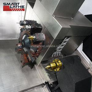 Torno CNC de 3 ejes, torneado y fresado, torno cnc, torneado de metal, máquina de torno cnc de cama inclinada con eje C - Product Image 4