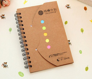 Custom Made A6 Spiral <strong>Notebook</strong> Leather Cover <strong>Memo</strong> Pad and Kraft Paper with Custom Logo Printing Pen 10*14 cm - Product Image 6