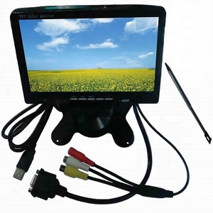Monitor de pantalla táctil de 7 pulgadas, alta calidad, 600ips 1024 x, TFT, LCD, usb, vga, conector av con 4 cables, resistente al tacto - Product Image 1