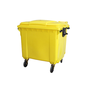 Contenedor de basura 660L 1100L Cubo de basura de plástico de tamaño personalizado para exteriores Cubo de basura a la venta - Product Image 4