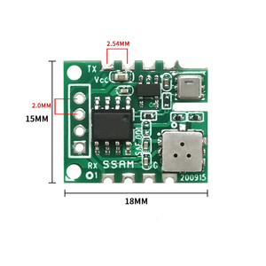 YYS MEMS UART Salida VOC Sensor de gas Módulo de sensor de calidad del aire con temperatura y humedad - Product Image 2