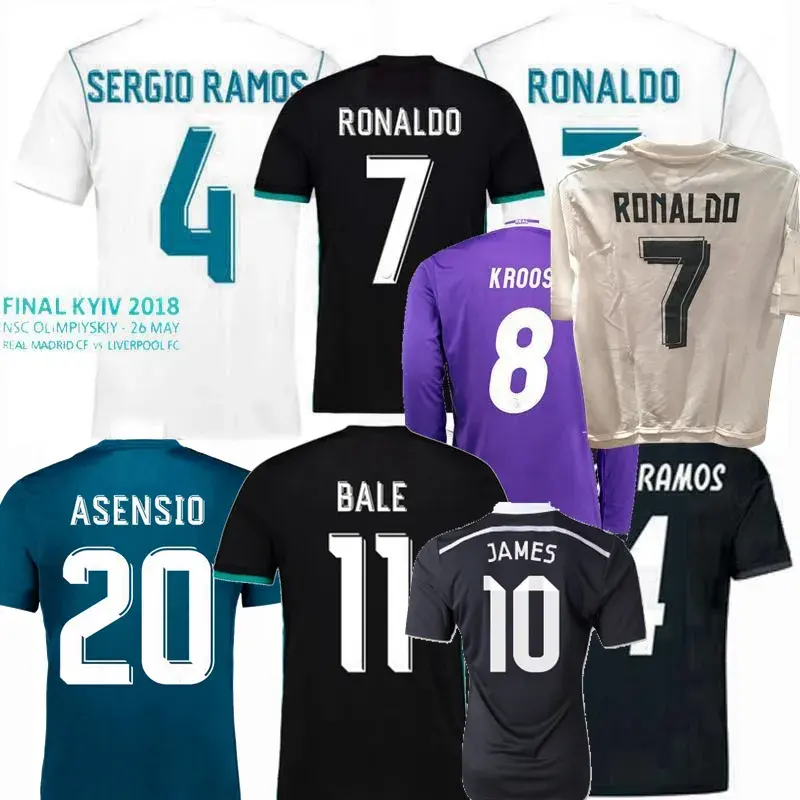 Retro classic Real soccer jerseys 2013 2014 15 16 17 18 BENZEMA MARCELO ISCO NACHO CARVAL ASENSIO BALE SERGIO RAMOS Madrid