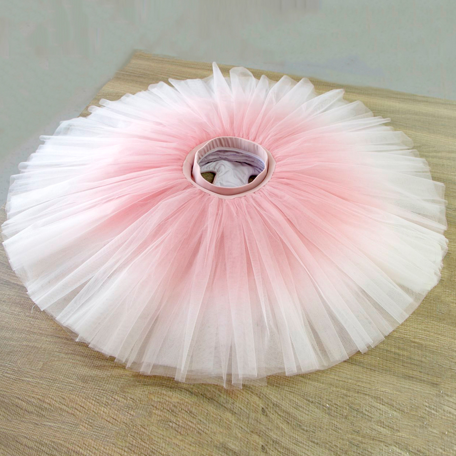 Rose clair ombré (7 tulles)