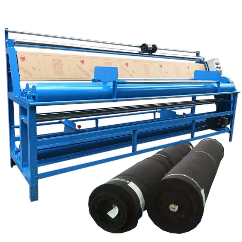 Automation Portable Fabric Roller Machine Textile Fabric Roll Measuring Packing Machine