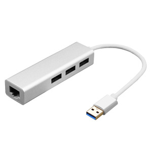 Unità gratuita 4 in 1 USB a Gigabit scheda adattatore rete Ethernet 3 porte USB Hub Usb3.0 a 1000M Rj45 3 Usb3.0 HUB CE - Product Image 1