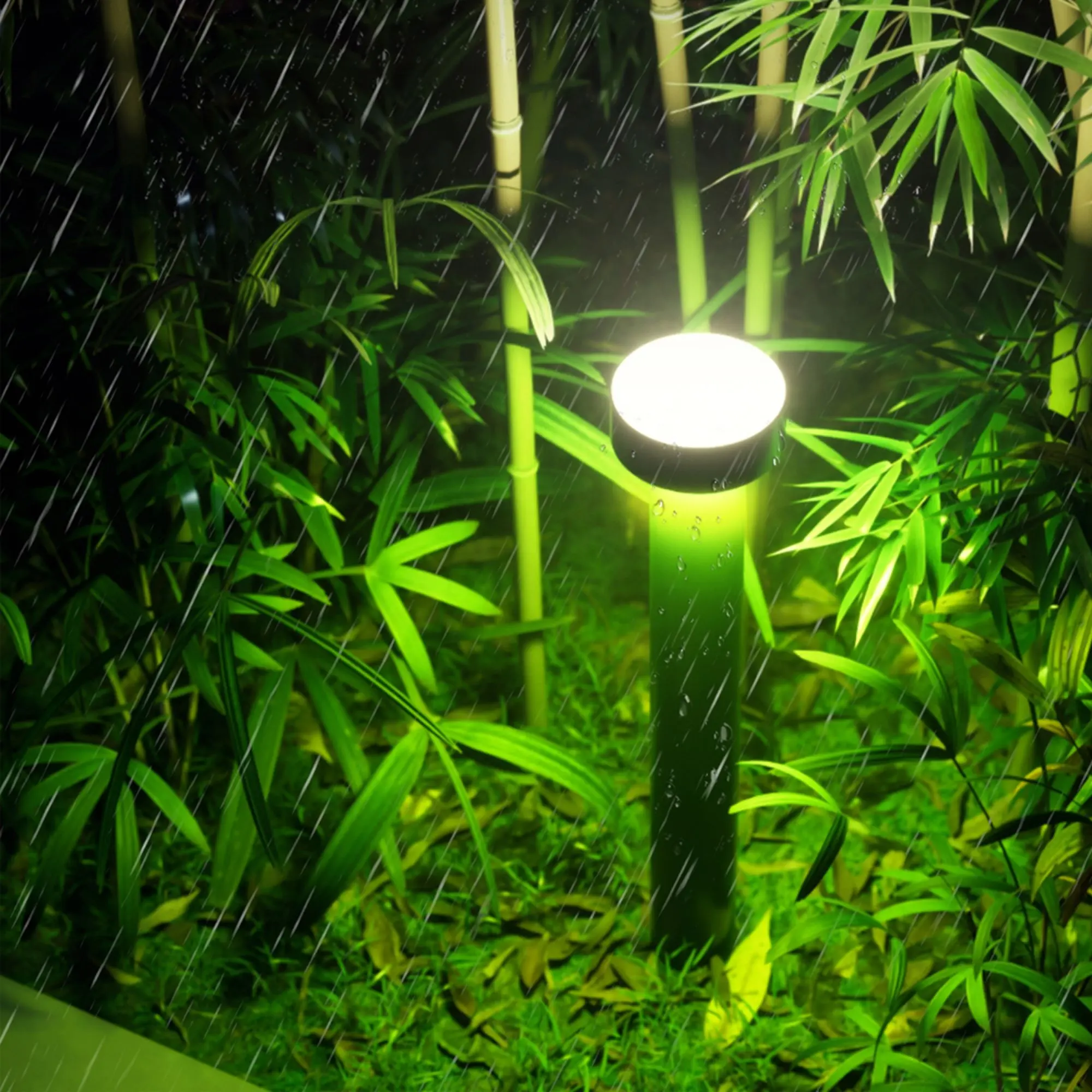 מנורת דשא נוף אלומיניום עמיד למים IP65 LED גן בולארד אור לגן מסלול חצר נוף