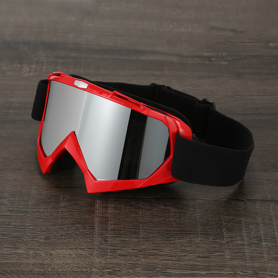 Red frame silver