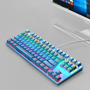 <strong>Customized</strong> Best 87 <strong>Keys</strong> Mechanical <strong>Keyboard</strong> Teclado Wired Usb Full <strong>Key</strong> No Punch Gaming Mechanical <strong>Keyboard</strong> for Gamers OEM ABS - Product Image 2