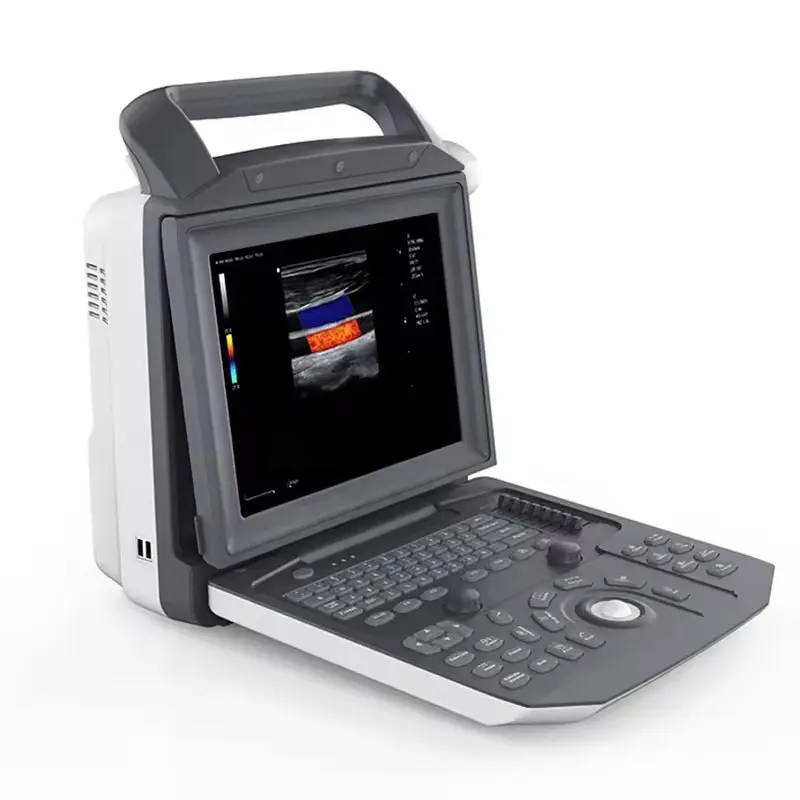 Alta calidad Digital portátil veterinario embarazo Color Doppler máquina de ultrasonido escáner de ultrasonido para uso veterinario