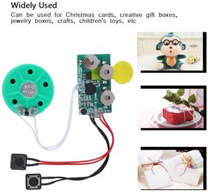 Işık sensörü özel programlanabilir ses modülü müzik yongası devre tebrik kartı için müzik ve ses oyuncaklar