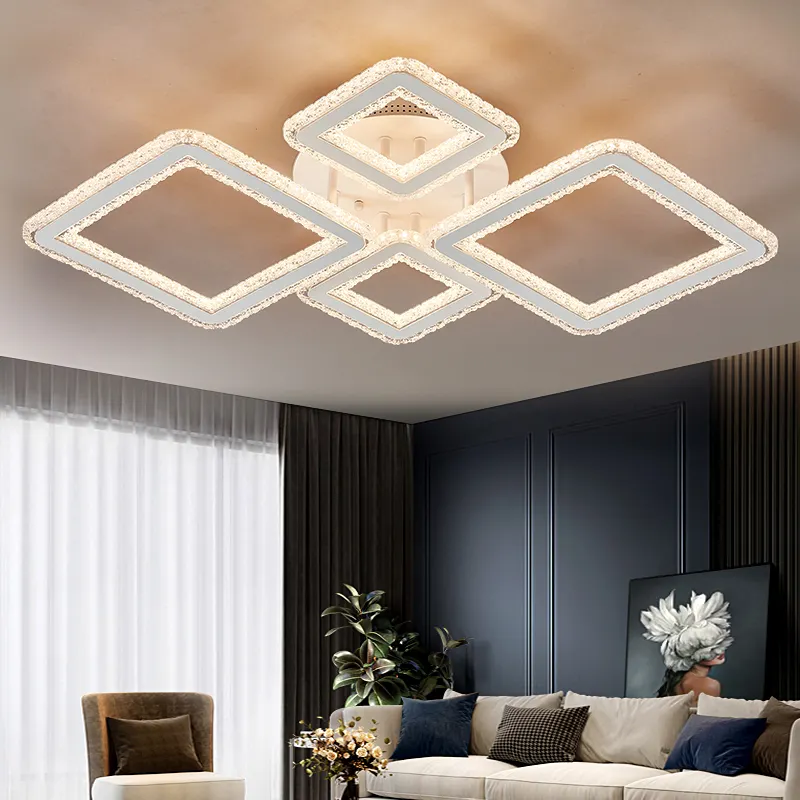 Dimmerabile a distanza luci di soffitto di cristallo lampada A sospensione A LED indoor luci lampadari di casa decorazione luce adatta per loft