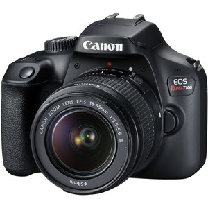 18-55mmレンズ付きの真新しいキャノンEOSRebelT100DSLRカメラ - Product Image 3