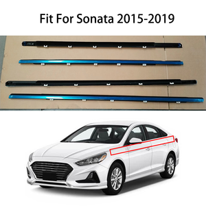 ヒュンダイソナタ2015-2019用アウタードアウィンドウガラスウェザーストリップモールディングウェザーストリップベルトスイープフェルトトリムシール