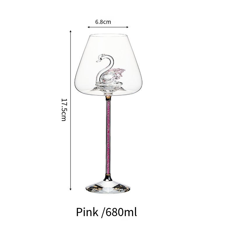 Forma de cisne rojo