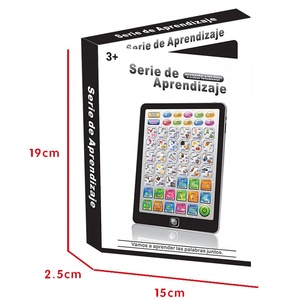 Englisch und Spanisch pädagogische Tablet Kinder lernen Computer Spielzeug Kinder lernen Lesemaschine - Product Image 4