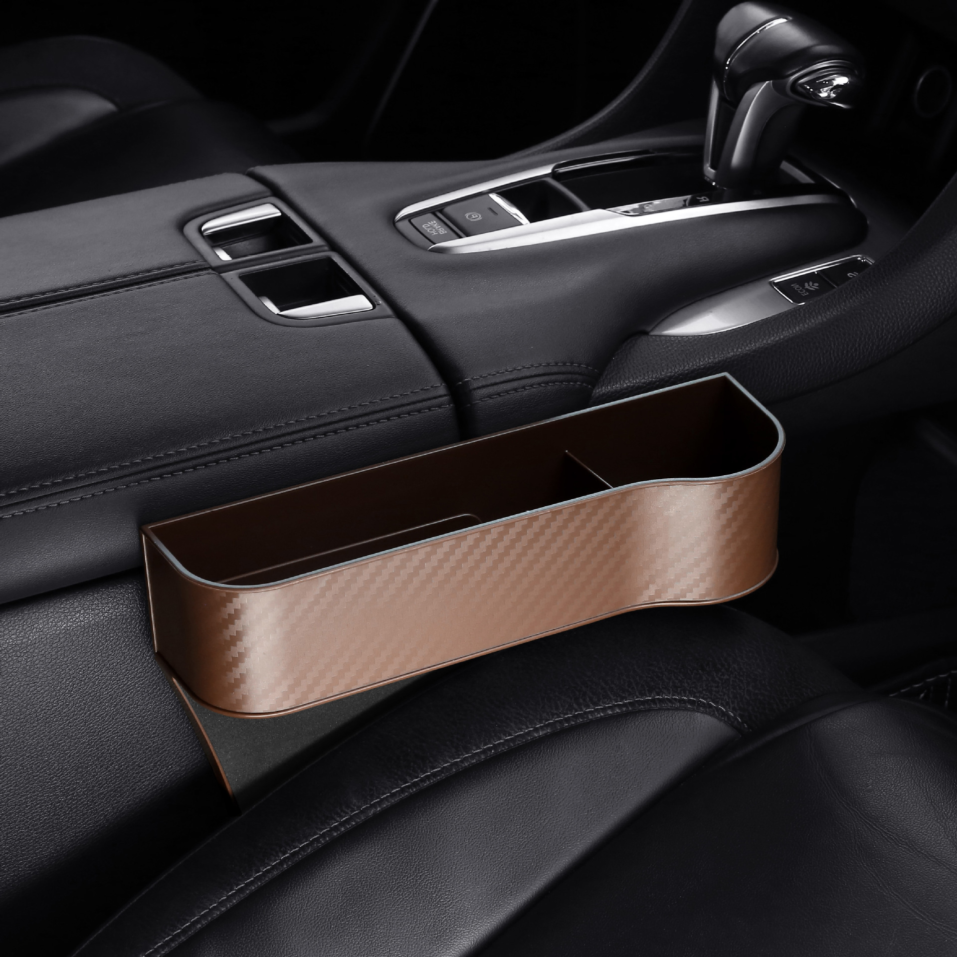 Carbon fiber texture - Brown passenger seat