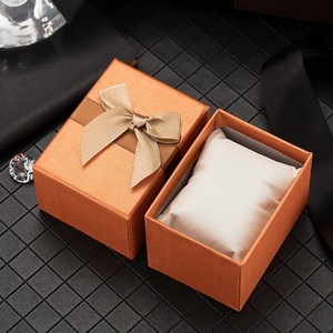 กล่องใส่นาฬิกาสร้อยข้อมือสวยงามกล่องใส่นาฬิกาแบบผูกโบว์ - Product Image 1