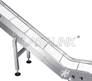 带挡板的倾斜塑料模块化带式输送机系统，用于废纸和瓶子处理 - Product Image 6