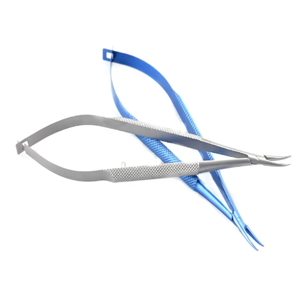 14cm Titanium Ophthalmic Instrumentos cirúrgicos Tissue Forceps Needle Holder Forceps
