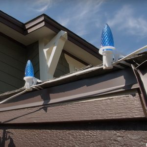 C7 C9 Ring Shingle Tab Lights Outdoor Christmas Light String C9 Tuff Clips Flex Plastic O Type PVC Gutter Clips - Product Image 5