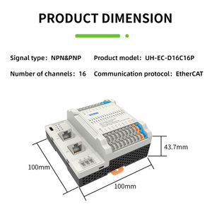 Wholesale Price 16 Digital <strong>Input</strong> <strong>and</strong> <strong>Output</strong> Remote IO Module EtherCAT <strong>Plc</strong> Programming Controller - Product Image 2