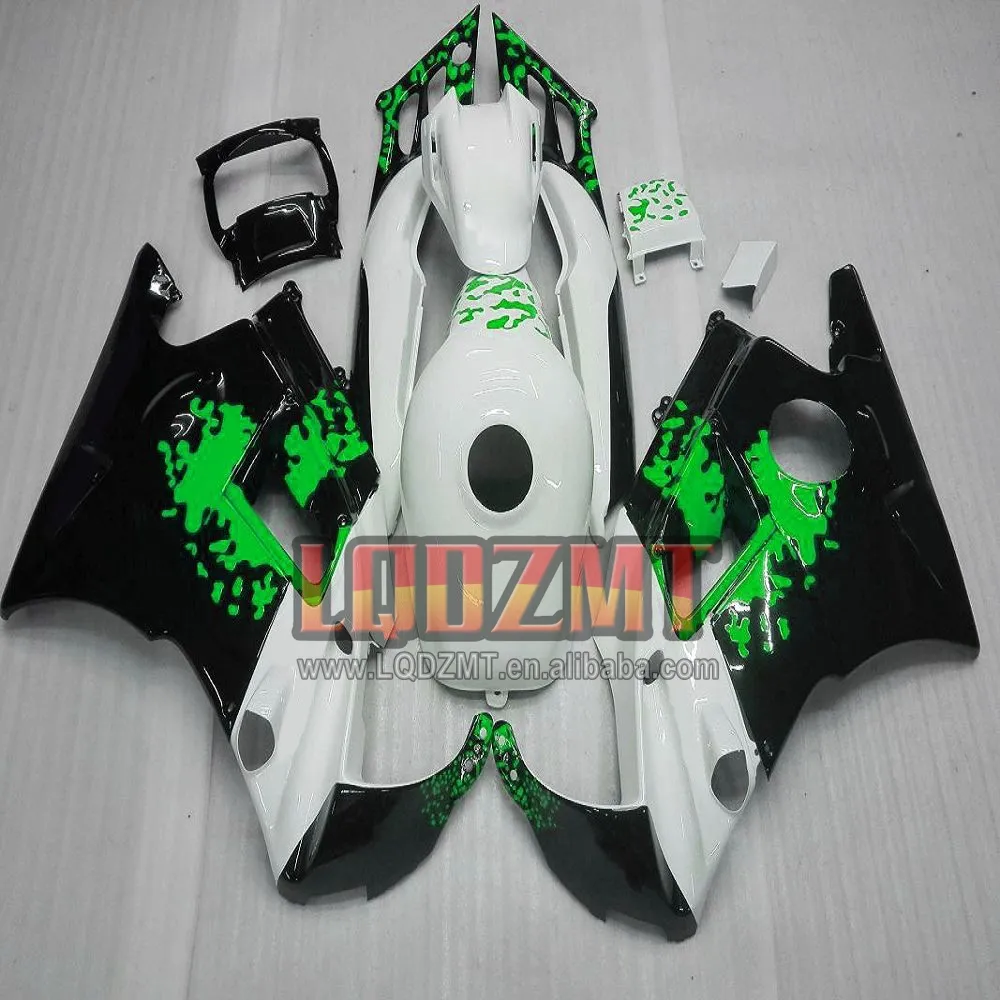 OEM Body + Tank per HONDA CBR600 CBR 600 600 F3 600 F3 CC FS CBR600FS 97 98 92No.196 CBR600F3 1997 1998 carenatura a iniezione verde bianca