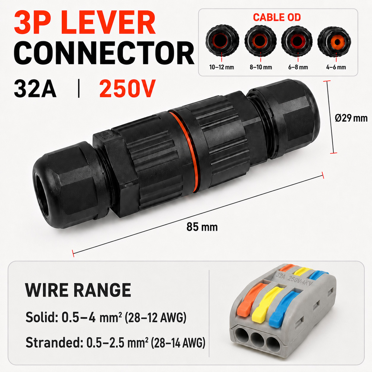 3P Lever Connector Kit