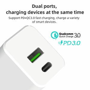 EU PD ที่ชาร์จเร็ว30W USB C และ USB อะแดปเตอร์แปลงไฟแบบเร็วชนิด C สำหรับชาร์จ Apple iPhone อะแดปเตอร์แปลงไฟ - Product Image 4
