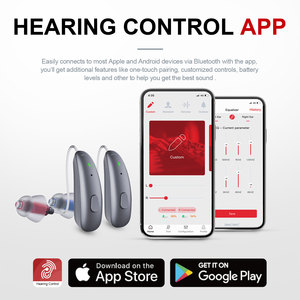 JINGHAODWシリーズ卸売セルフフィッティングOTCデジタルBluetoothBTE補聴器難聴デジタル充電式アプリプログラミング - Product Image 3