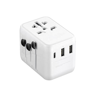 AU US EU UKプラグ付きユニバーサルトラベルアダプター電源プラグアダプターType-C USB充電器 (2つのUSB1タイプCポート付き) - Product Image 2