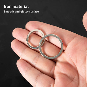 Stainless Steel <strong>Key</strong> <strong>Rings</strong> 25/30mm Round Split <strong>Key</strong> <strong>Rings</strong> for Keychains Flat <strong>Ring</strong> for <strong>Keys</strong> - Product Image 4