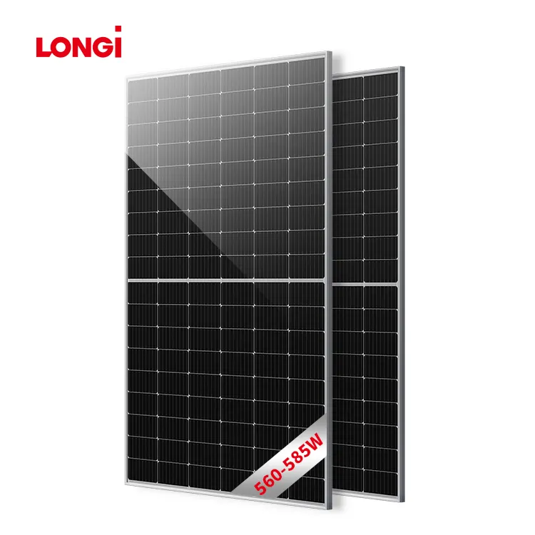 Longi panel solar 405w 410w 415w 420w 425w HI-MO5 182mm mono PERC paneles solares para planta fotovoltaica con buen costo