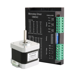 Kit motore passo-passo cnc HANPOSE 17 hs4401 1.5A 40n. Cm torque drive DM542 5.6A 12V suddivisione stock nema17 azionamento motore passo-passo - Product Image 1
